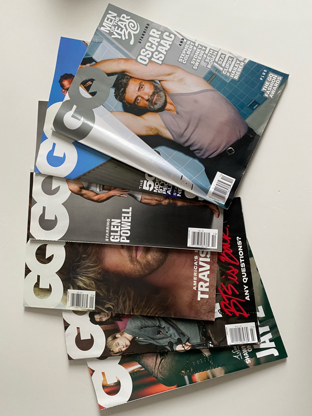 GQ Magazine Stack